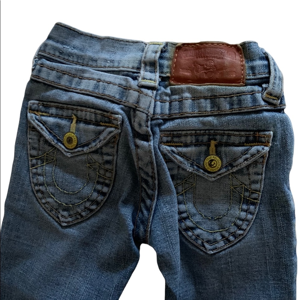 Vintage True Religion World Tour Flare Denim Jeans for little girl size 4